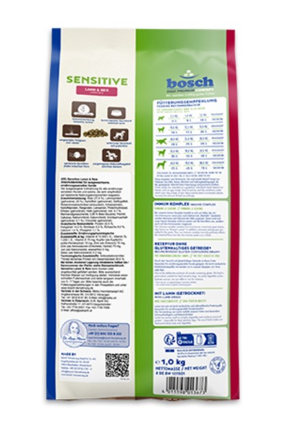 Каталог Сухой корм для собак Bosch Sensitive (ягненок с рисом) для собак