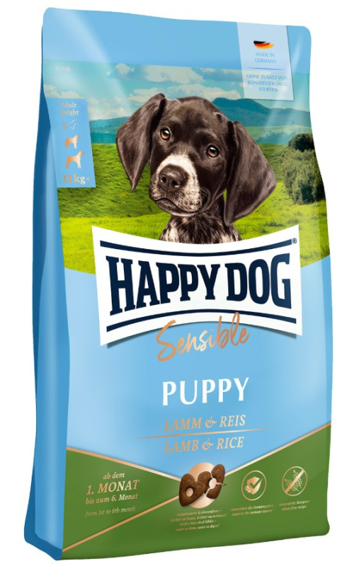 Каталог Сухой корм для щенков HAPPY DOG Baby Lamb & Rice для собак