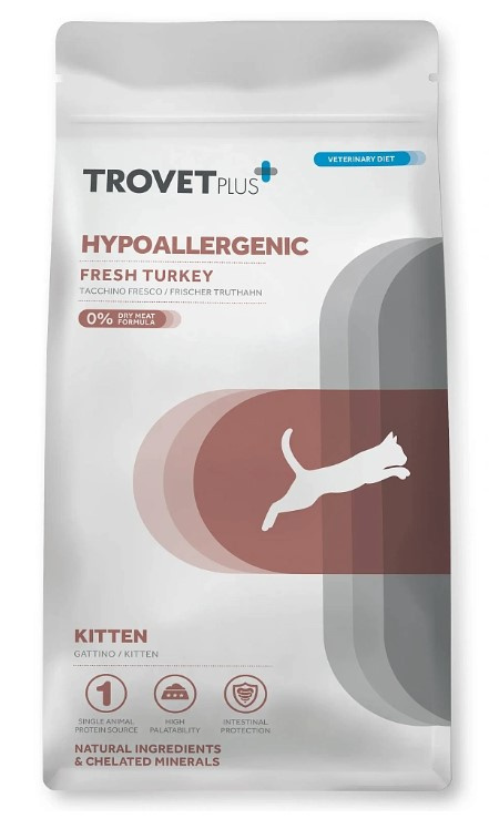 Сухой корм для котят Trovet Plus Hypoallergenic Vet Diet Kitten (индейка)