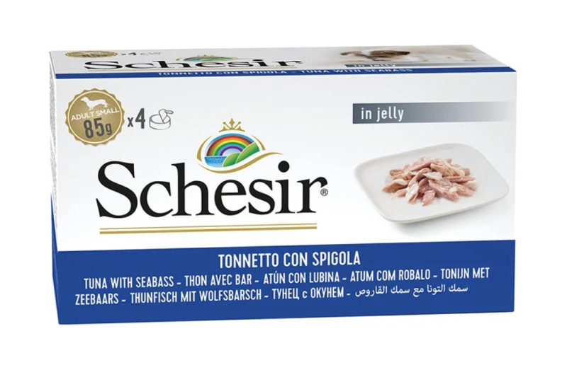 Влажный корм для собак Schesir Adult Dog (тунец, окунь)