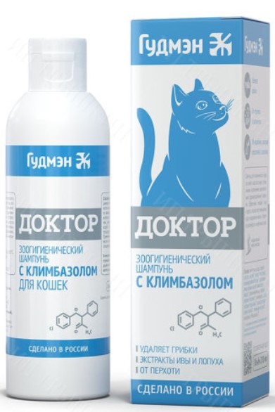 Гудмэн Шампунь с климбазолом для кошек "Доктор" для кошек