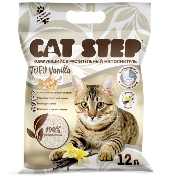 Соевый наполнитель Cat Step Tofu Vanilla