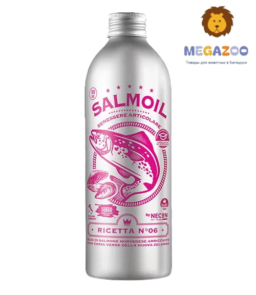 Рыбий жир для кошек и собак NECON SALMOIL RICETTA 6