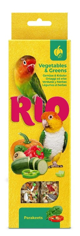 Палочки для средних попугаев RIO с овощами и зеленью
