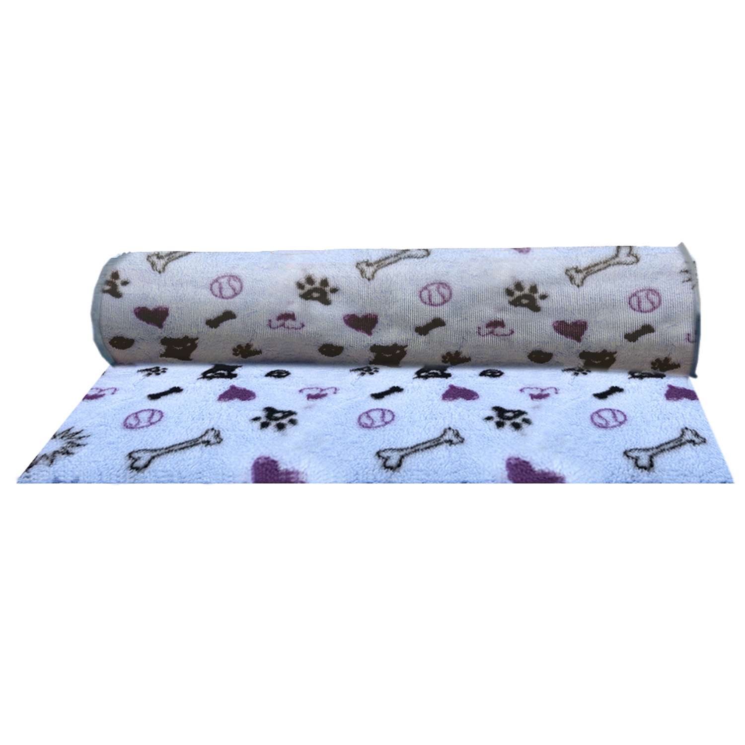 Коврик меховой ProFleece Mr.Kranch 1х1,6м голубой/черный/лиловый