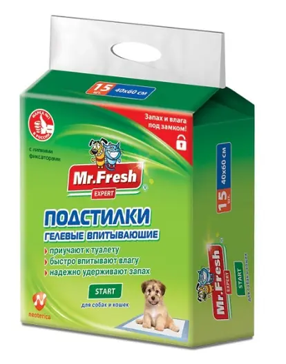 Гелевые пеленки Mr.Fresh Start