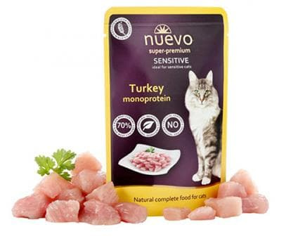 Влажный корм для кошек NUEVO Sensitive Mono Turkey (индейка) (95204)