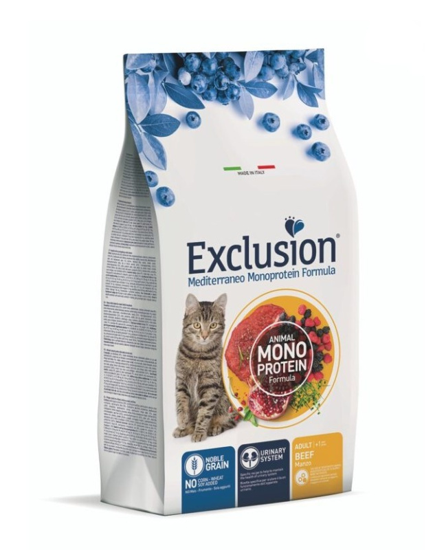 Сухой корм для кошек EXCLUSION Monoprotein BEEF Noble Grain Adult Cat (говядина) 