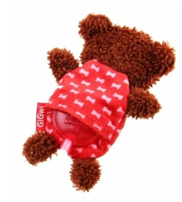 Игрушка для собак GiGwi Plush Friendz Мишка со сменными пищалками