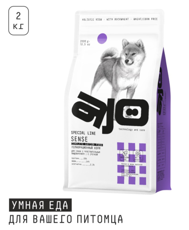 Каталог Сухой корм для собак AJO Special Line Sense Adult Dog для собак