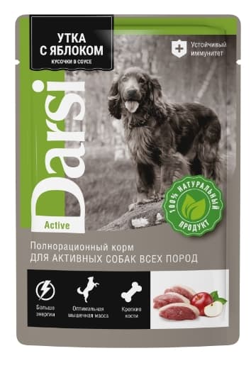 Консервы для собак Darsi Adult Dog Active (утка с яблоком)