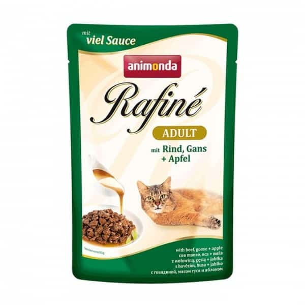 Консервы для кошек Animonda Rafine Adult (говядина, гусь, яблоко) 