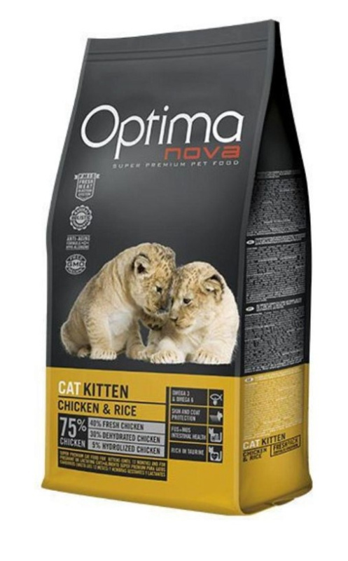 Сухой корм для котят OPTIMANOVA Kitten (курица, рис)