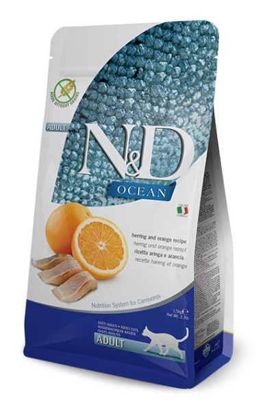 Сухой корм для кошек Farmina N&D OCEAN Cat Herring & Orange Adult