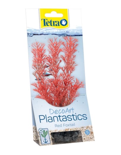 Пластмассовое растение L Перистолистник 30 см (с грузом) RCTetra DecoArt Plant L Foxtail Red