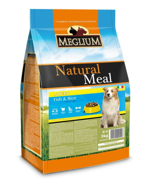 Питание для собак  Сухой корм для собак Meglium Dog Adult Sensible Fish & Rice (рыба, рис) для собак