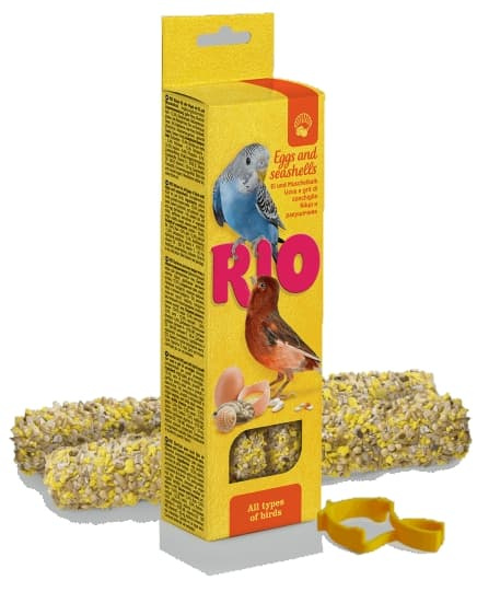 Палочки "Rio" для всех видов птиц с яйцом и ракушечником