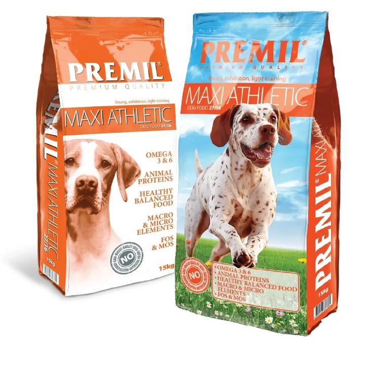 Каталог Сухой корм для щенков Premil Premium Maxi Athletic Junior (курица) для собак