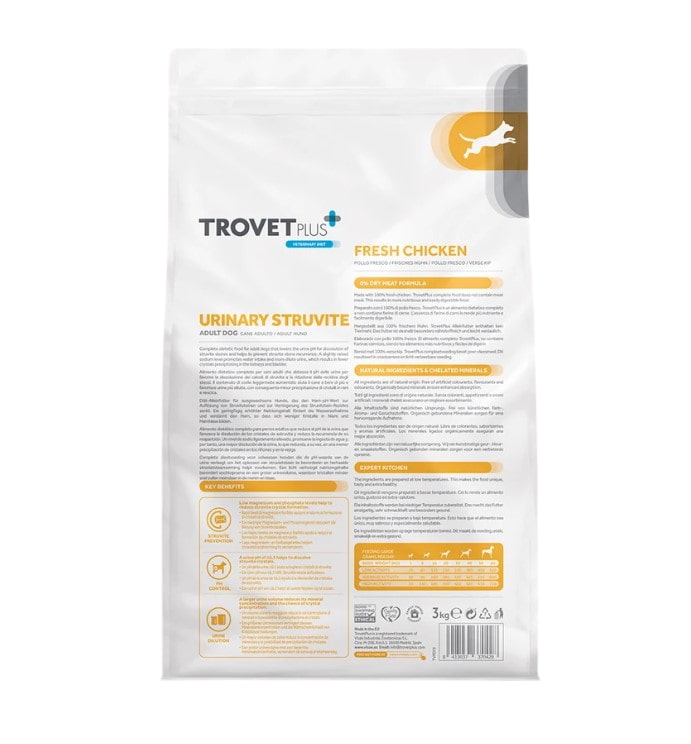 Сухой корм для собак Trovet Plus Adult Dog Urinary Struvite Fresh Chicken (курица)
