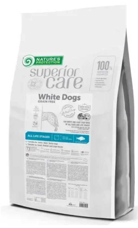 Сухой корм для собак Nature's Protection White Dogs Adult All Breed (белая рыба)