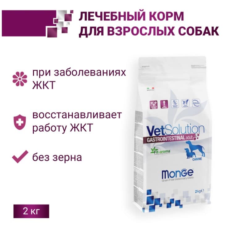 Корм для собак Monge VetSolution Gastrointestinal Adult Dog
