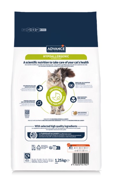 Сухой корм для кошек Advance Veterinary Diets Hypoallergenic Adult Cat