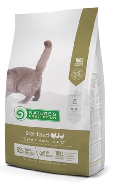 Сухой корм для кошек Nature's Protection Sterilised (Птица)