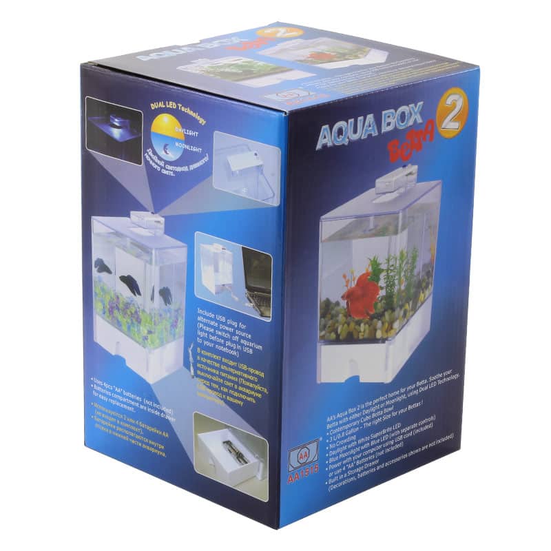 Аквариум 1515AA "Aqua Box Betta" 3 л 150*150*225 мм (73506002)