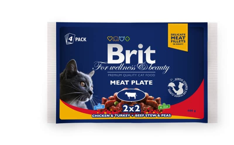 Консервированный корм для кошек Brit Fish Plate Рыбная тарелка 