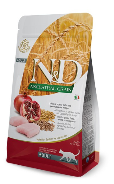 Сухой корм для кошек Farmina N&D Ancestral LG Cat Chicken & Pomegranate Adult