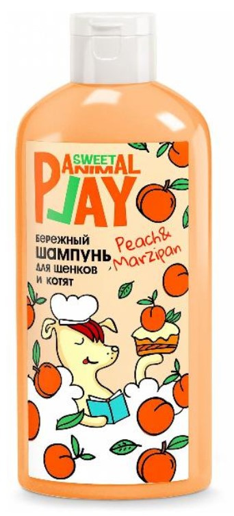 Шампунь бережный для щенков и котят Animal Play Sweet (персиковый марципан)