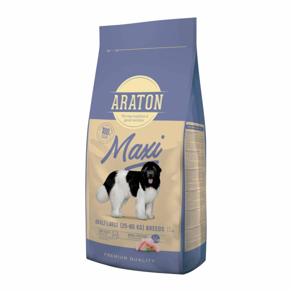 Пища для собак крупных пород Сухой корм для собак крупных пород Araton Adult Maxi