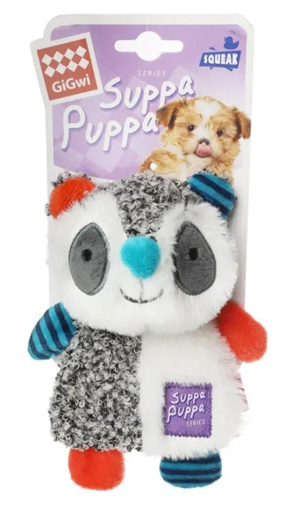 Игрушка для собак GiGwi Suppa Puppa Енот с пищалкой