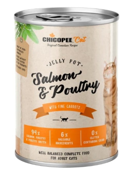 Консервы для кошек Chicopee Adult Cat (лосось, домашняя птица)