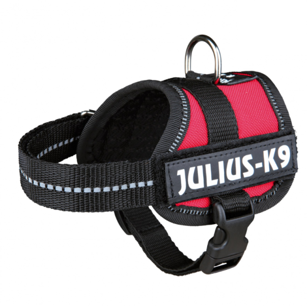 Шлейка тренировочная Julius-K9 "TRIXIE" (1/XS) 30-40 см, красный