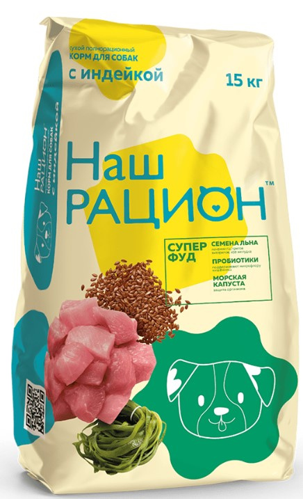 Сухой корм для собак Наш Рацион Adult (индейка)