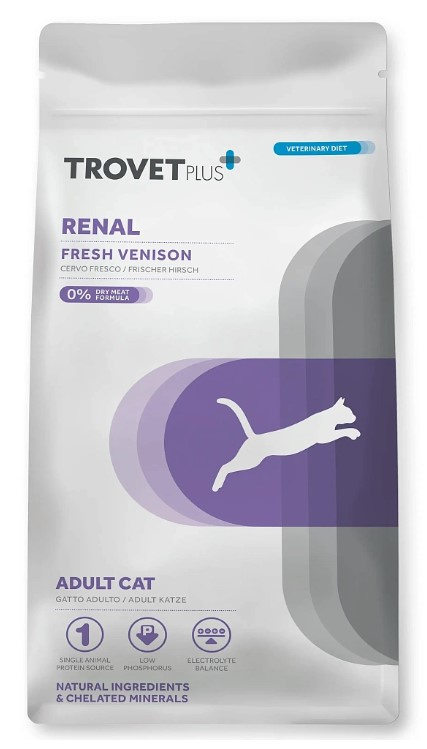Сухой корм для кошек Trovet Plus Renal Vet Diet Adult (оленина)