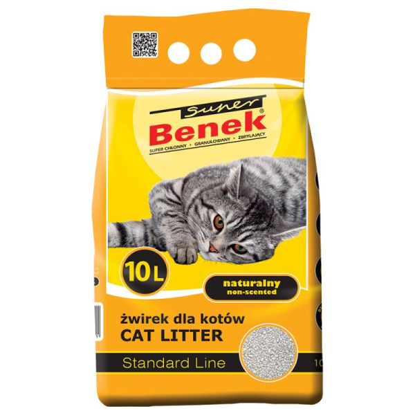 Наполнитель для лотка  Super Benek Naturalny (натуральный)