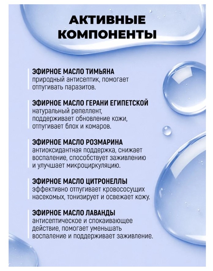 Спрей для защиты собак и кошек от блох и клещей "Spets" 