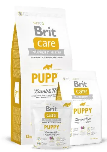 Каталог Сухой корм для щенков Brit Care Puppy Lamb & Rice для собак