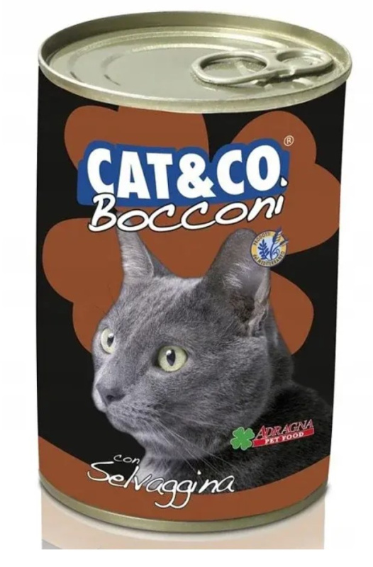 Влажный корм для кошек Adragna Cat&Co (кусочки дичи в соусе)