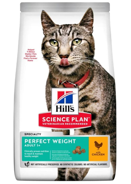 Пища для кота Hill's Science Plan Perfect Weight склонность к набору лишнего веса (курица)