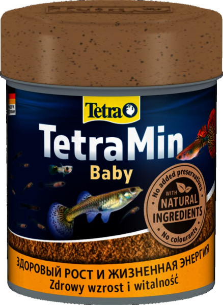 Корм для мальков TetraMin baby хлопья
