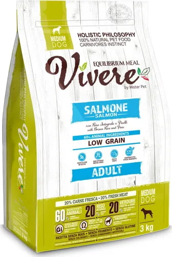 Собачий корм для средних пород Vivere Dog Adult Medium (лосось)