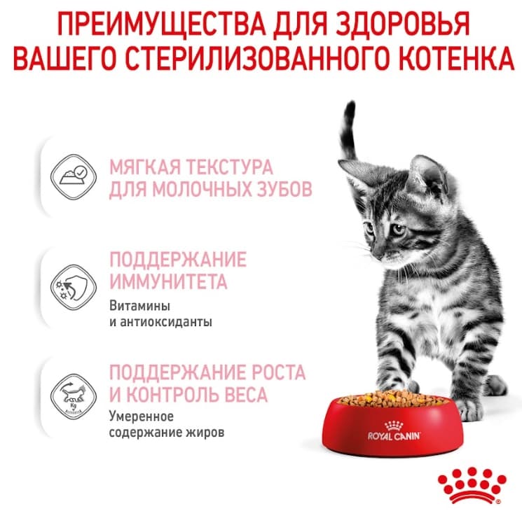 Влажный корм для котят Royal Canin Kitten Sterilized (в желе)