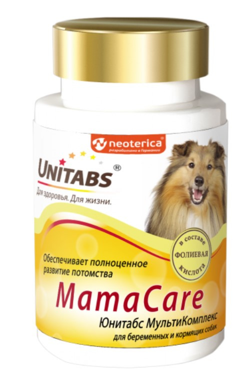 Кормовая добавка для беременных собак Neoterica Unitabs МамаCare c B9