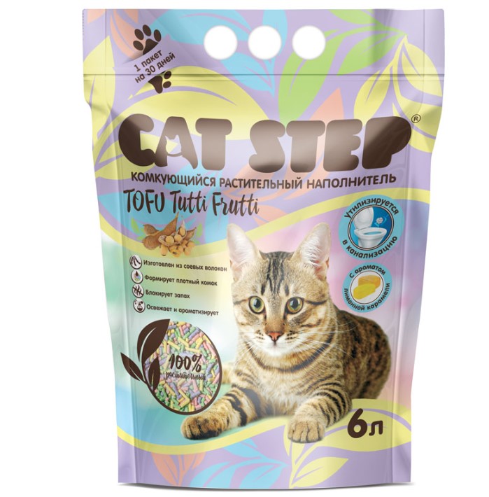 Соевый наполнитель Cat Step Tofu Tutti Frutti