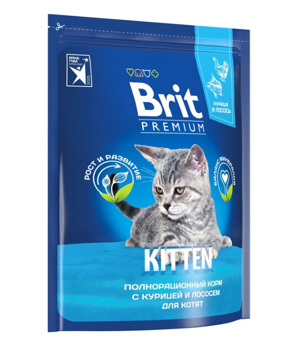 Сухой корм для котят Brit Premium Cat Kitten (курица)