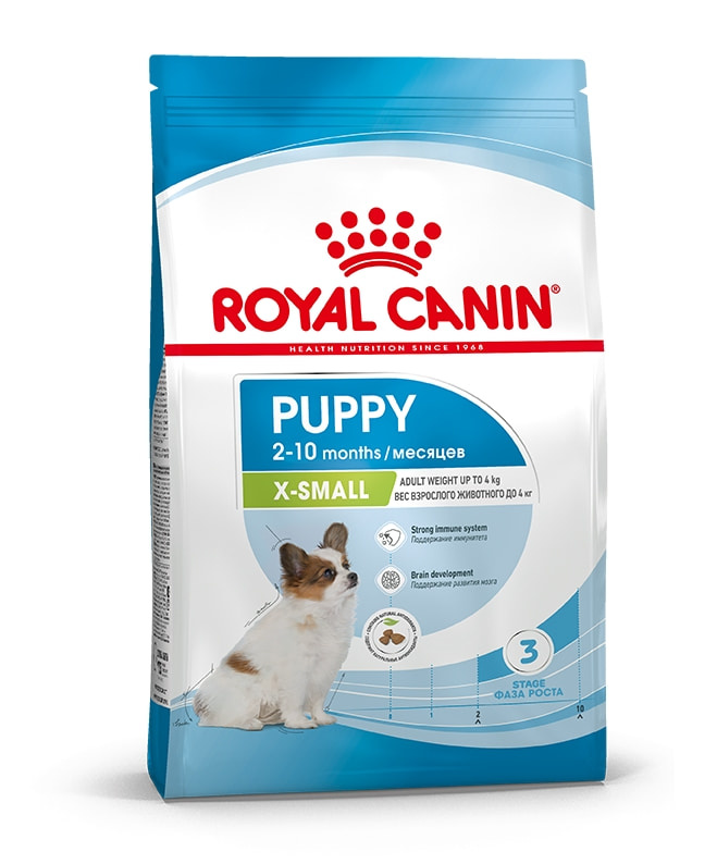 Каталог Сухой корм для щенков Royal Canin X-Small Puppy для собак