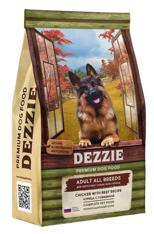 Каталог Сухой корм для собак DEZZIE Adult Dog All Breeds (курица, говядина) для собак